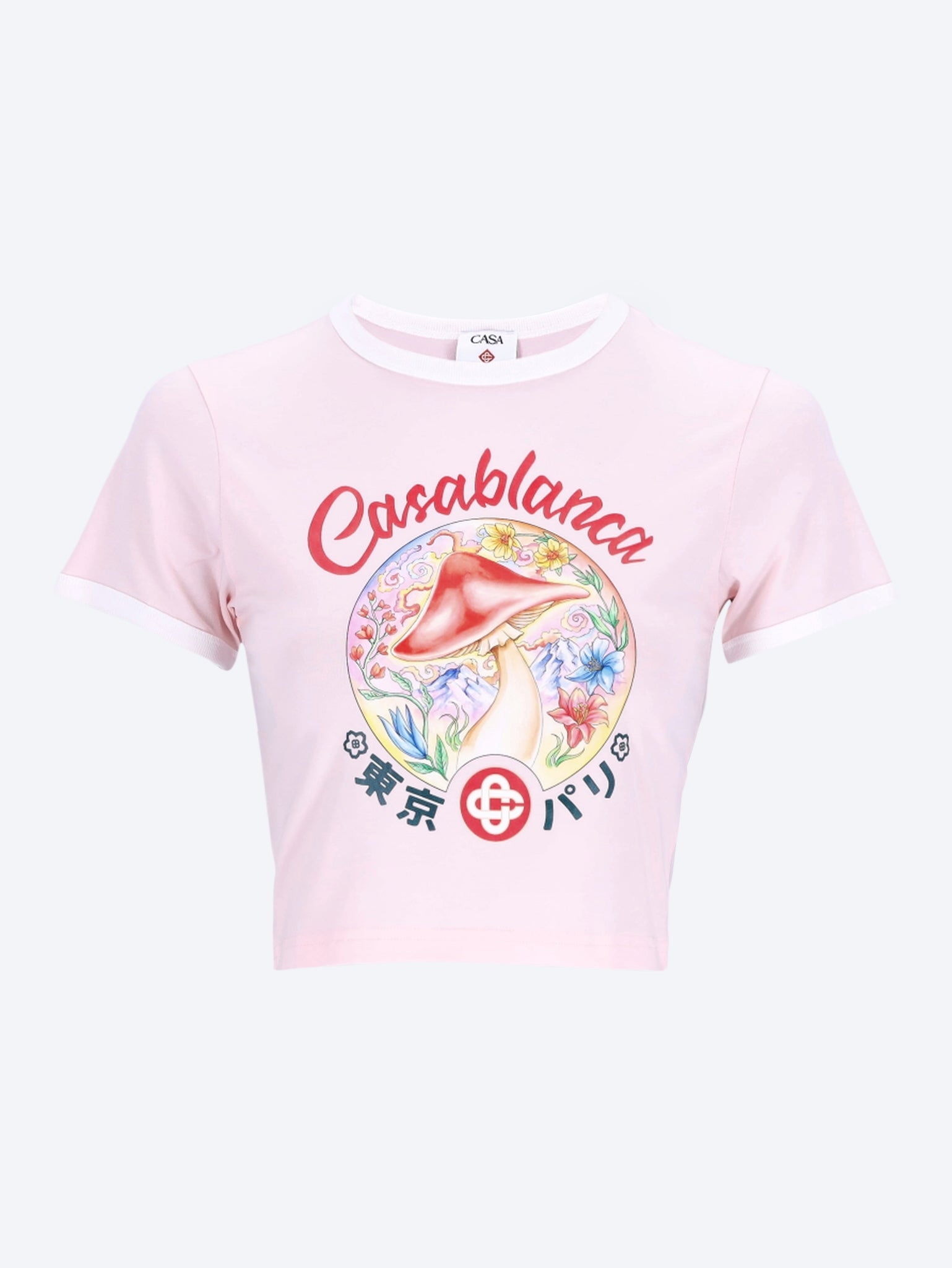 Mushroom emblem printed t-shirt 1