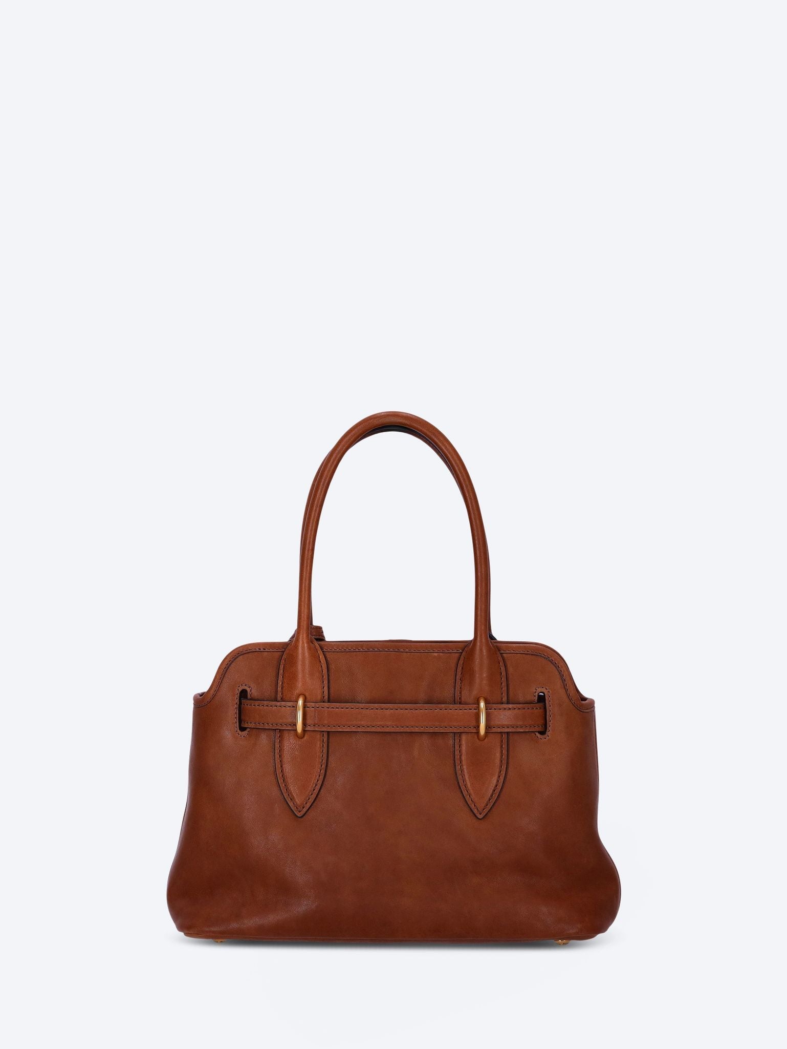 Nappa aviator leather handbag 5