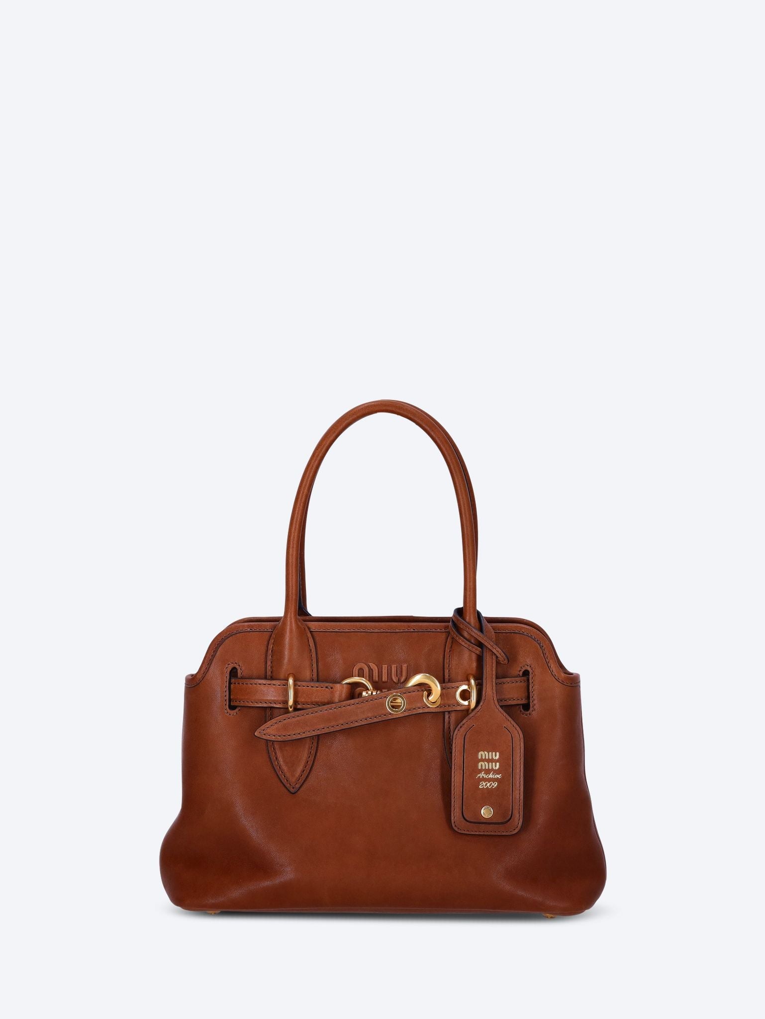 Nappa aviator leather handbag 1