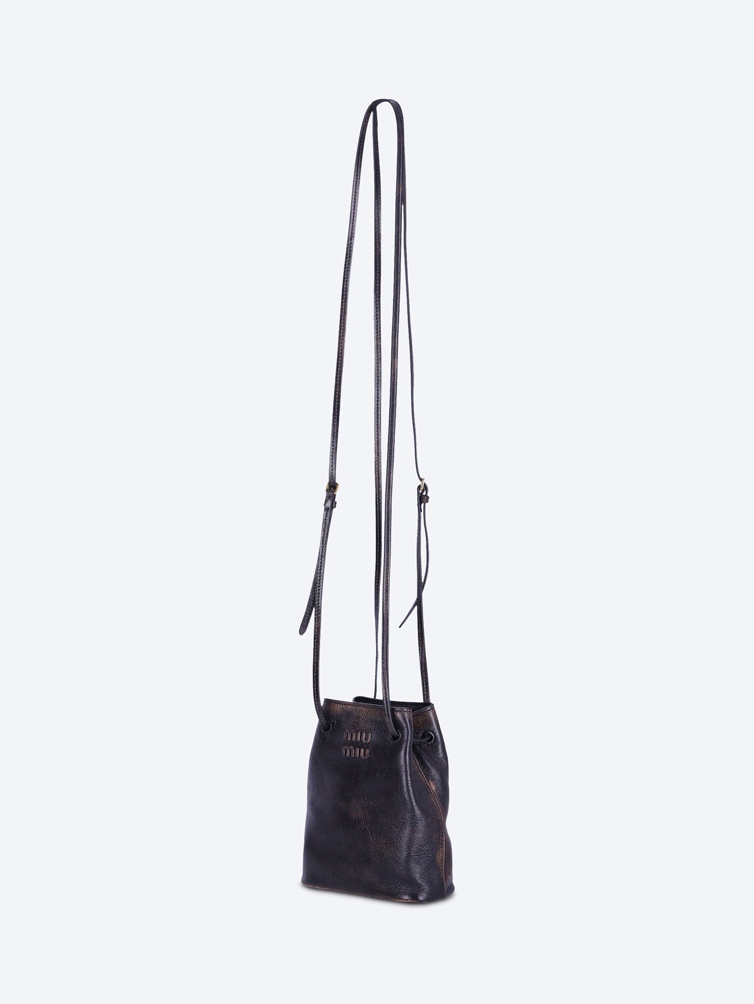 Sac bandoulière en cuir nappa ancien 2