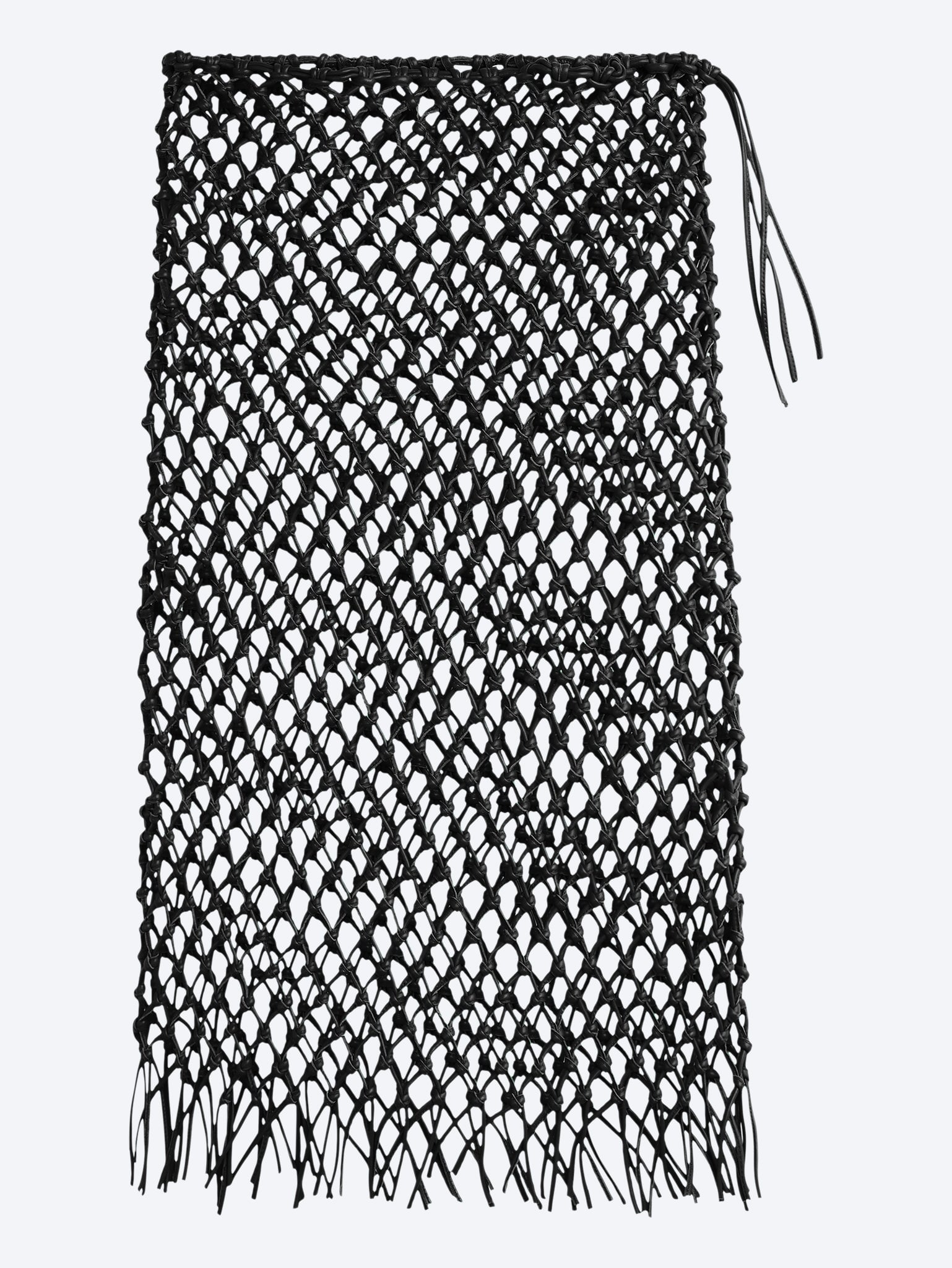 Nelaya leather macrame skirt 1