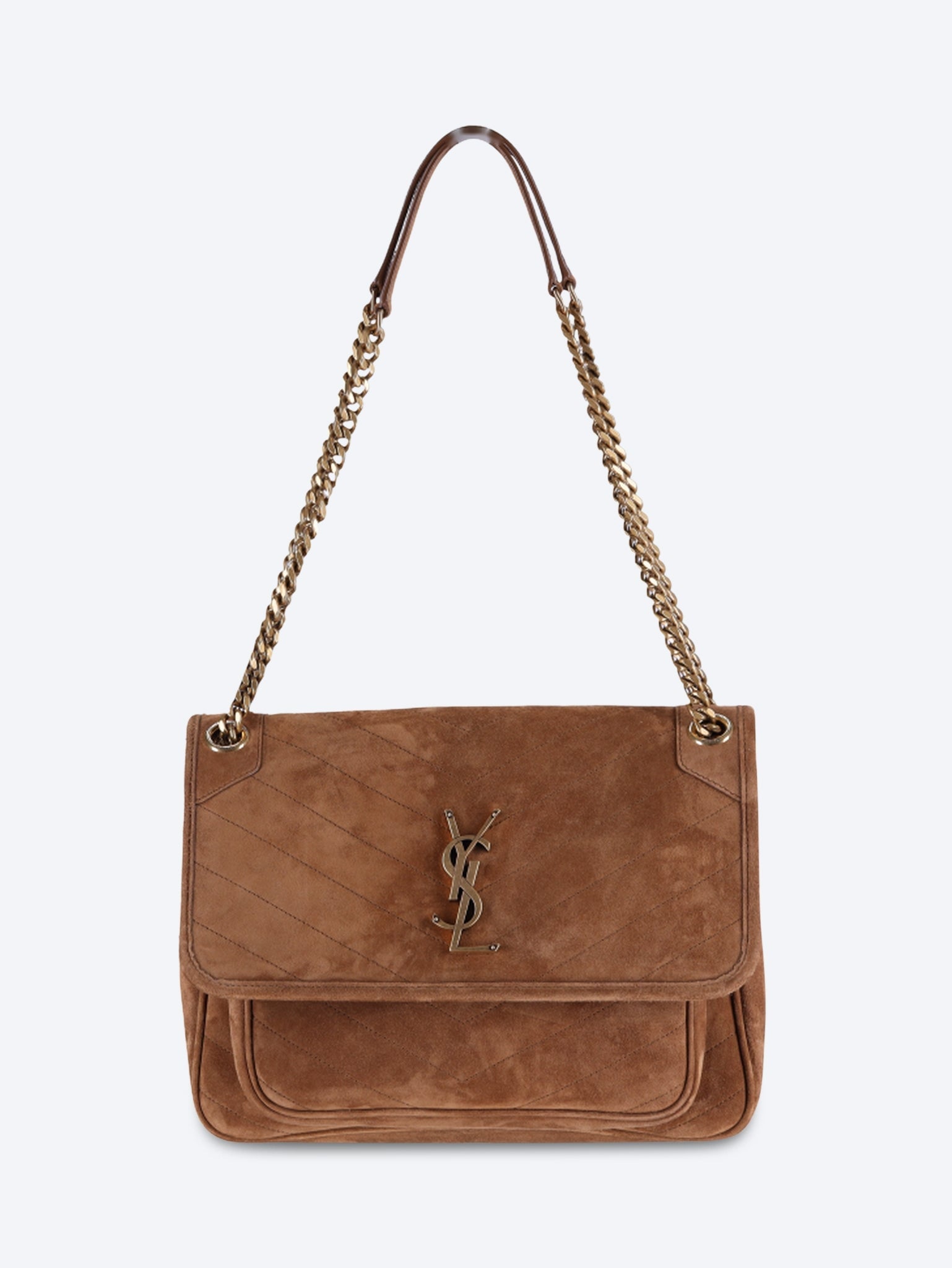 Niki medium suede shoulder bag 1