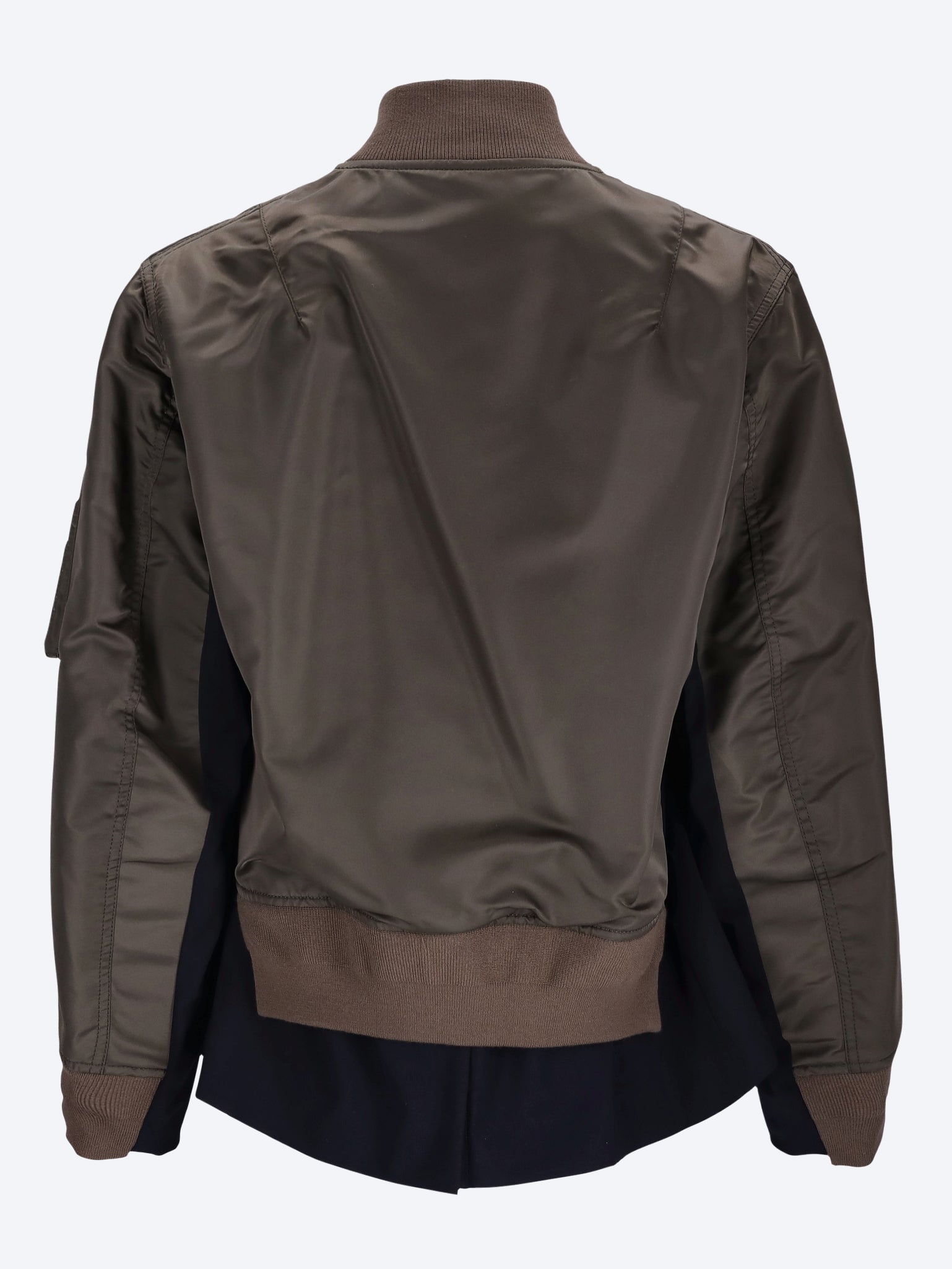 Nylon twill x wool suiting blouson 3