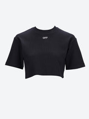 Off stamp rib cropped t-shirt ref: