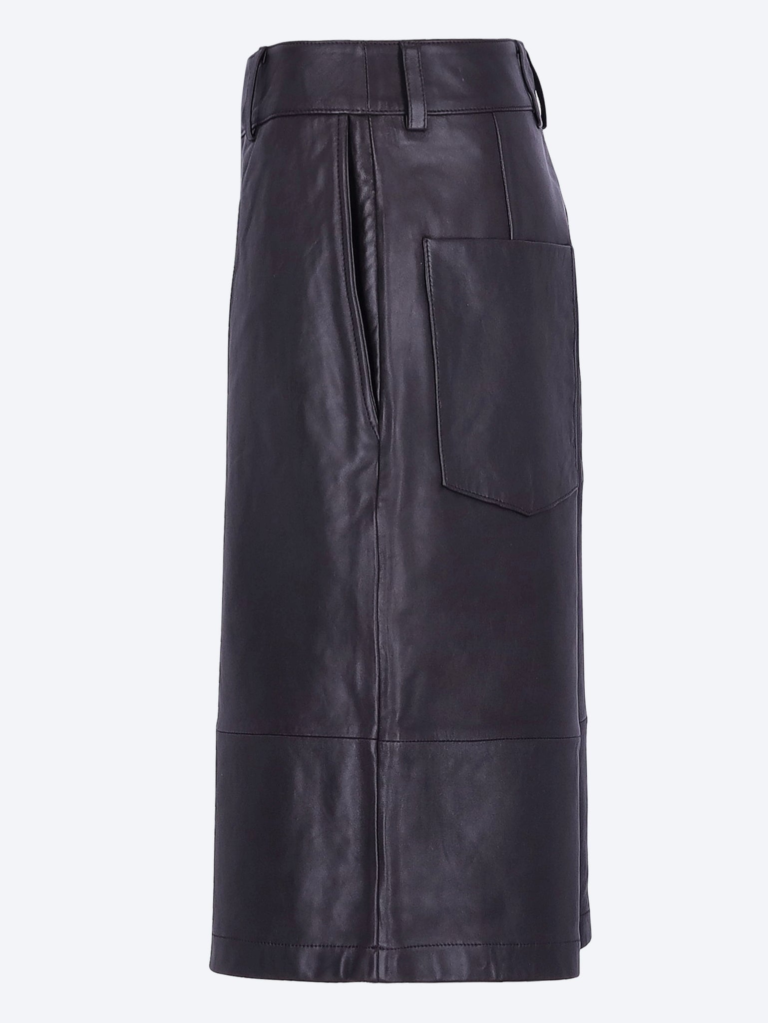 Olivia leather bermuda shorts 2