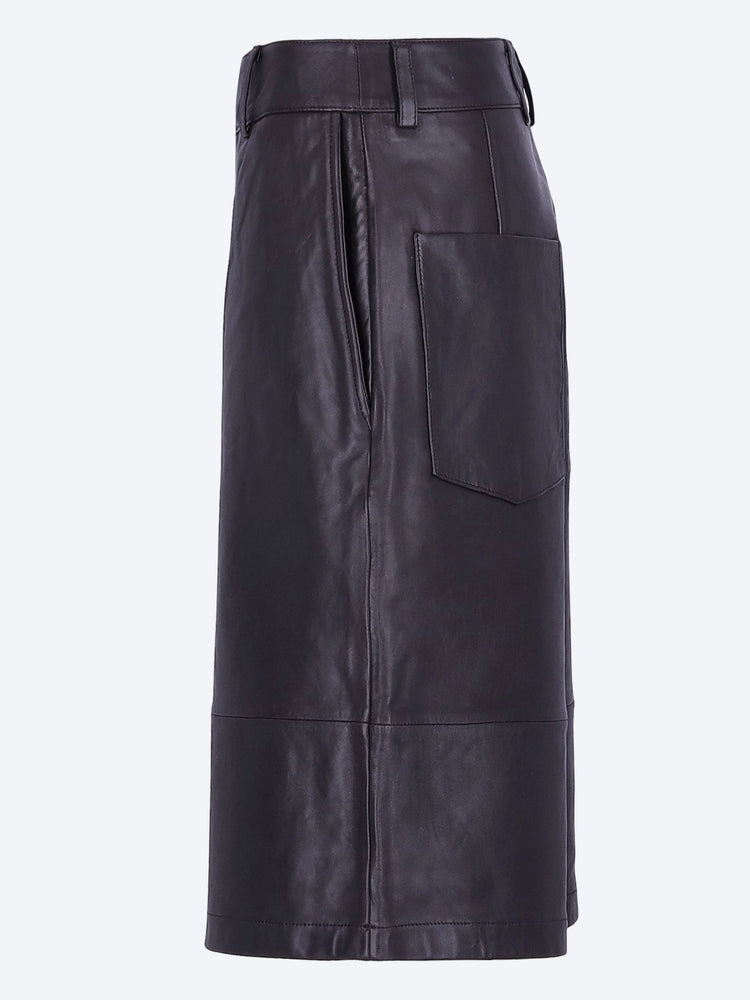 Olivia leather bermuda shorts 2