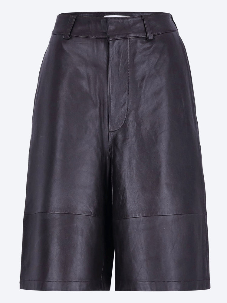 Olivia leather bermuda shorts 1