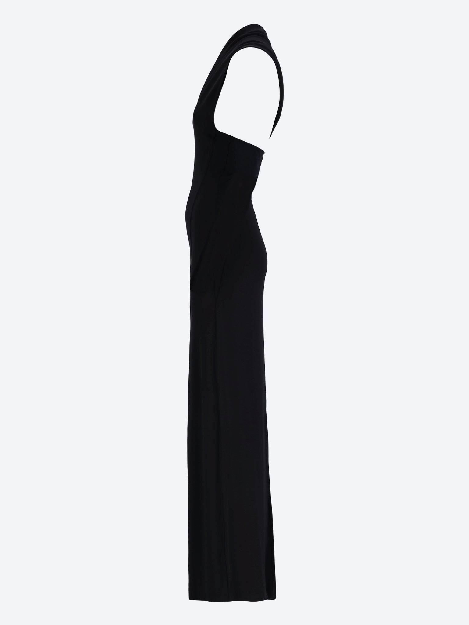 One shoulder crepe jersey dress 2