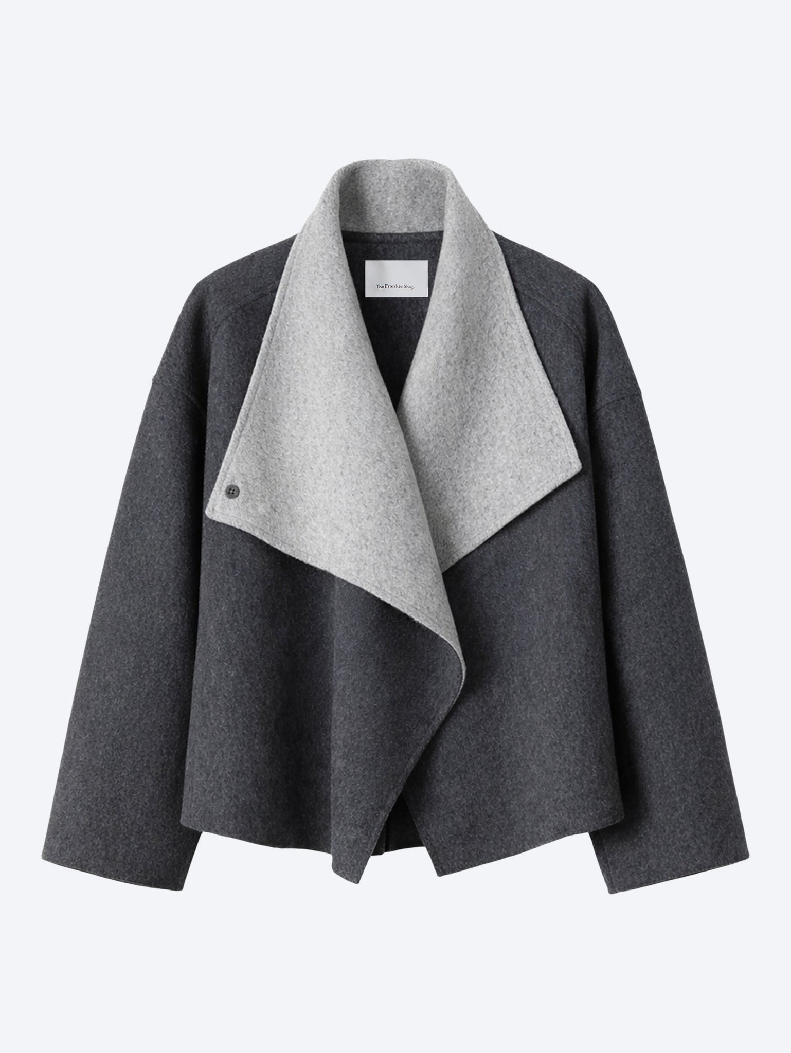 Manteau court réversible en laine Onelle 1