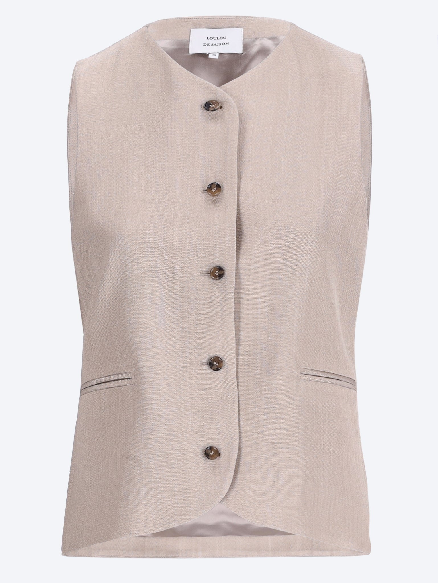 Paco high-neck tailored vest 1