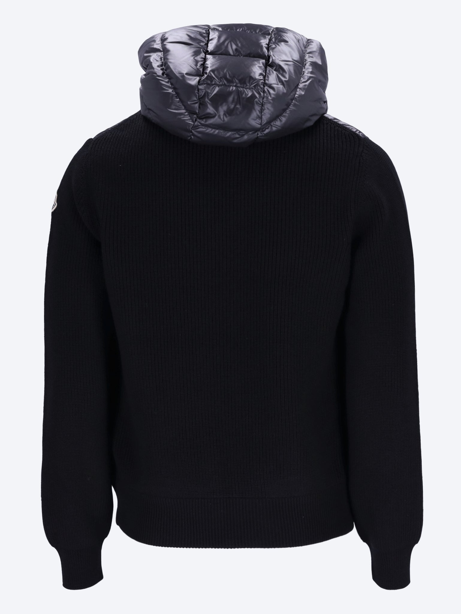 Padded wool zip-up hoodie 3