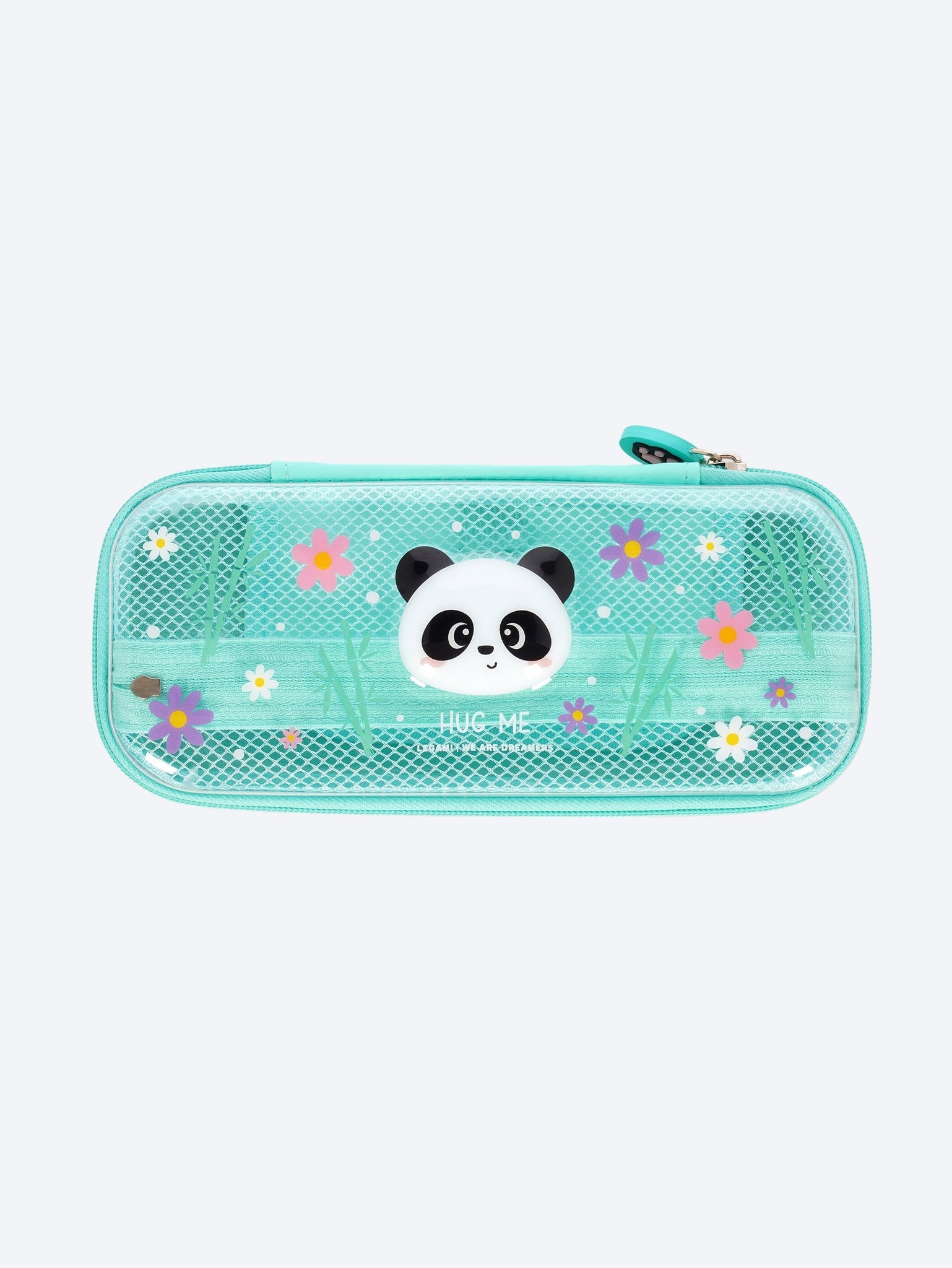Panda rigid transparent pencil case - wonderwow 1