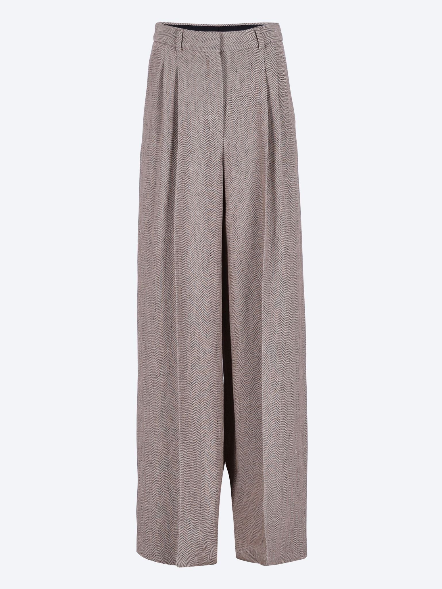 Pants summer linen chevron 1