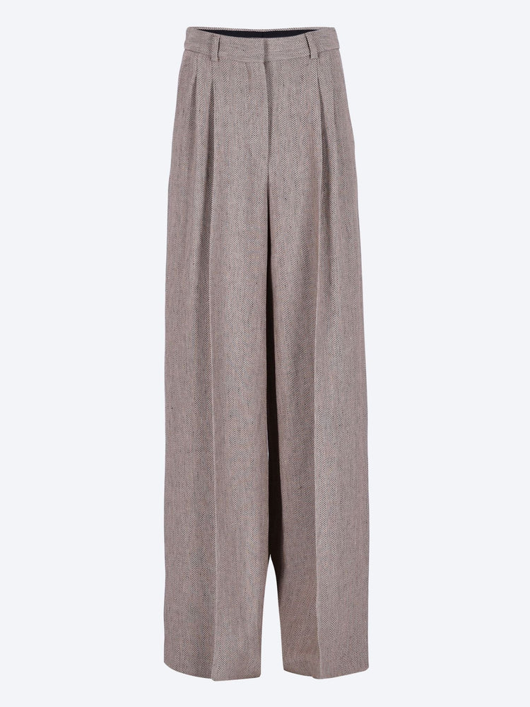 Pants summer linen chevron 1