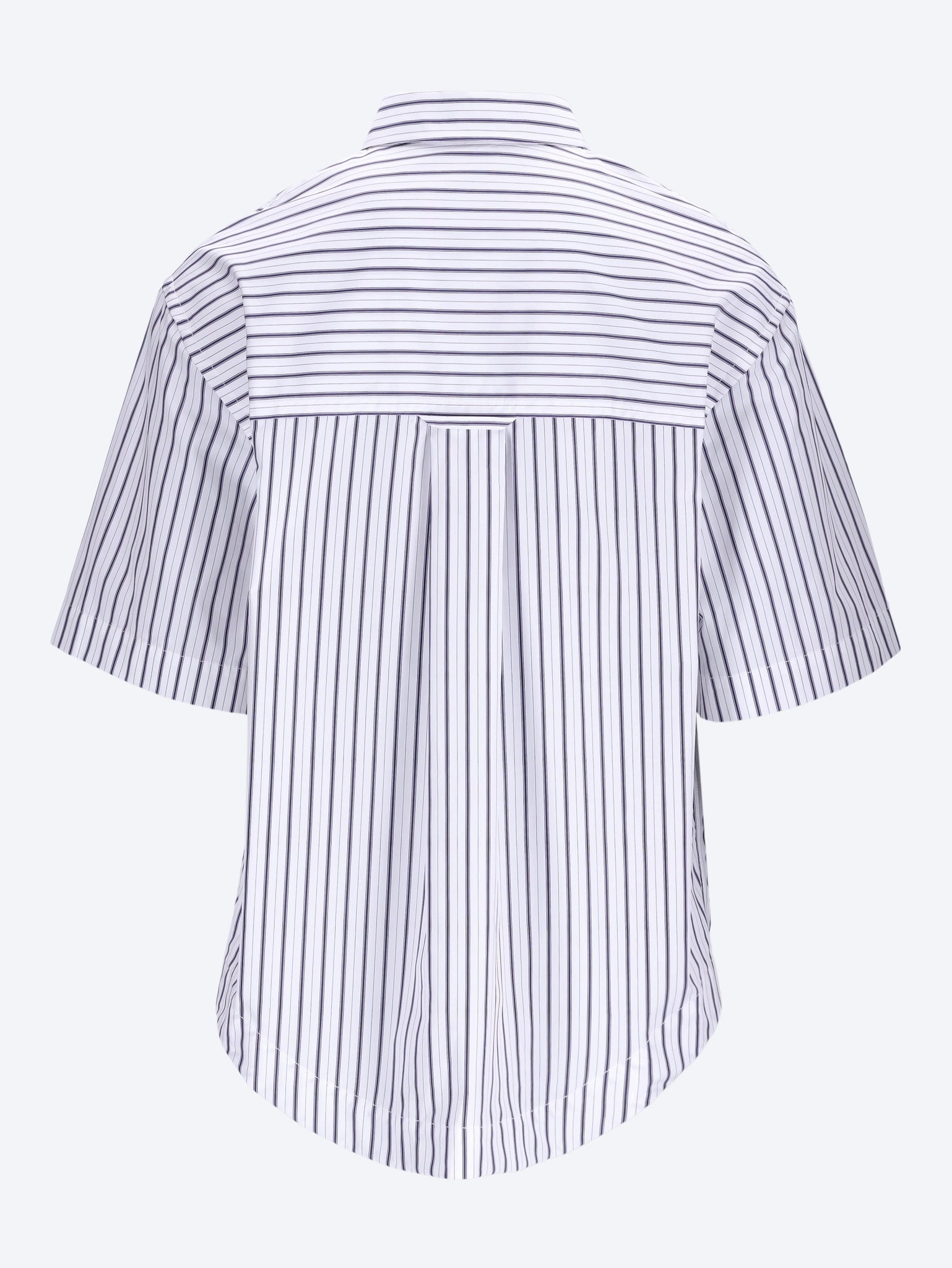Patch pocket short sleeve wide shirt 2