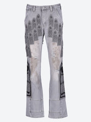 Patched arch embroidered pants ref: