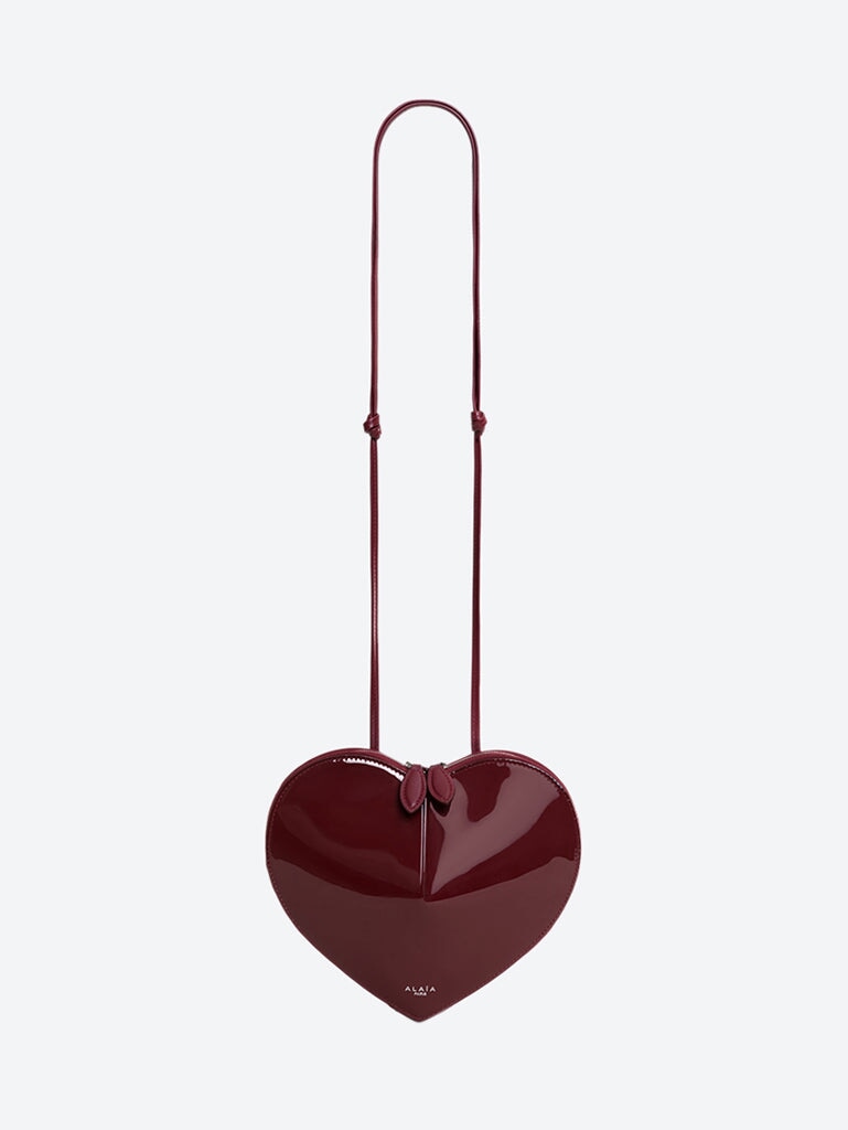 Sac bandoulière le cœur en cuir verni 1