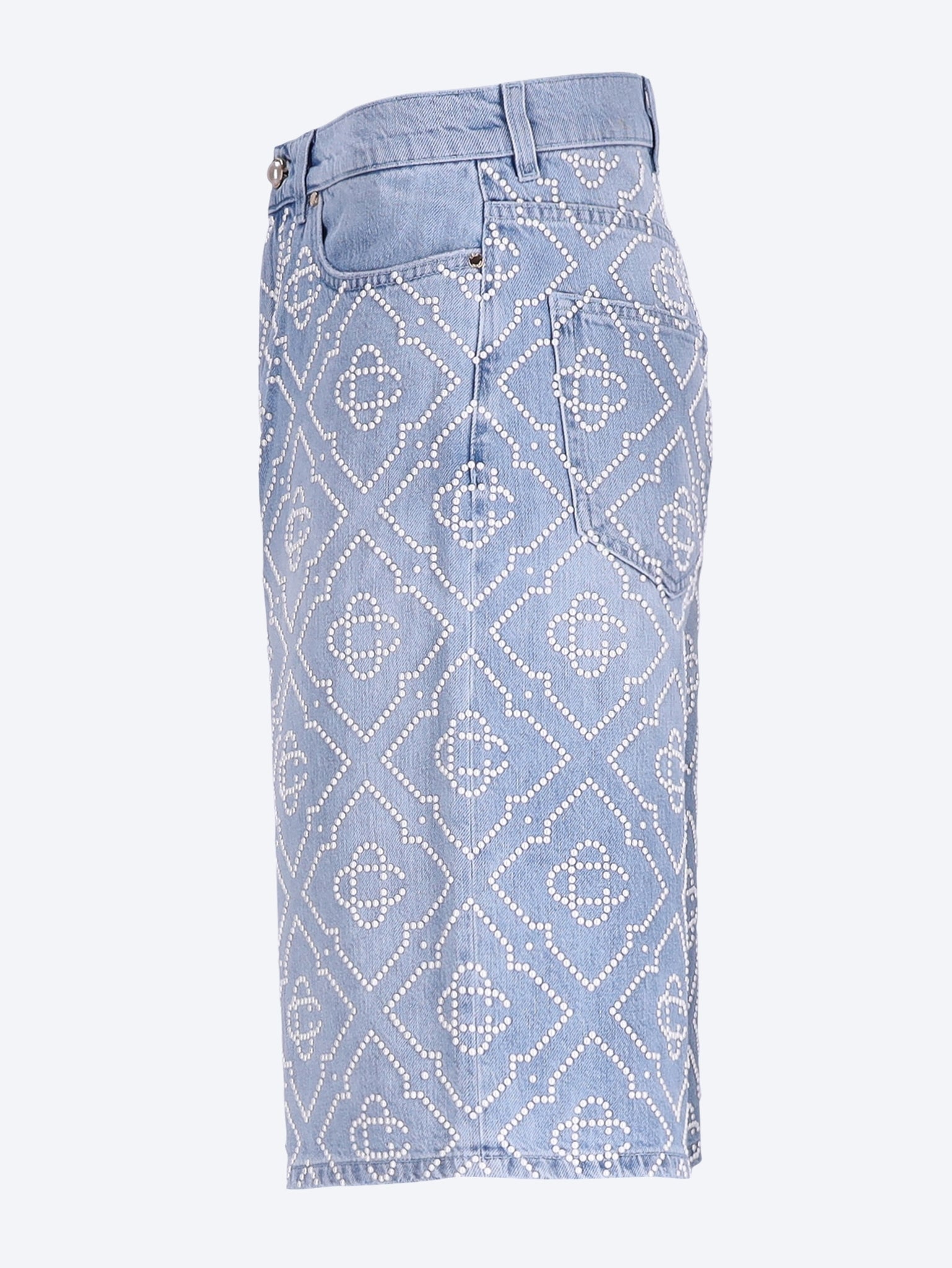 Pearl denim shorts 2