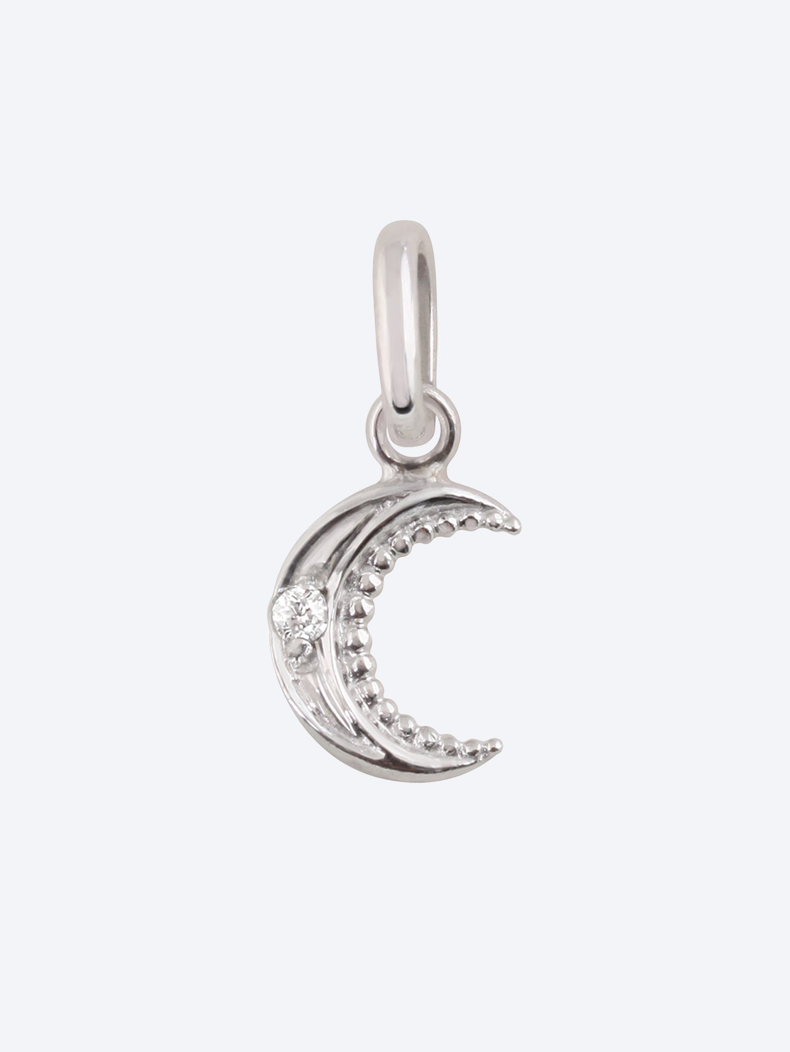 Pendentif lune diamant ou blanc 1