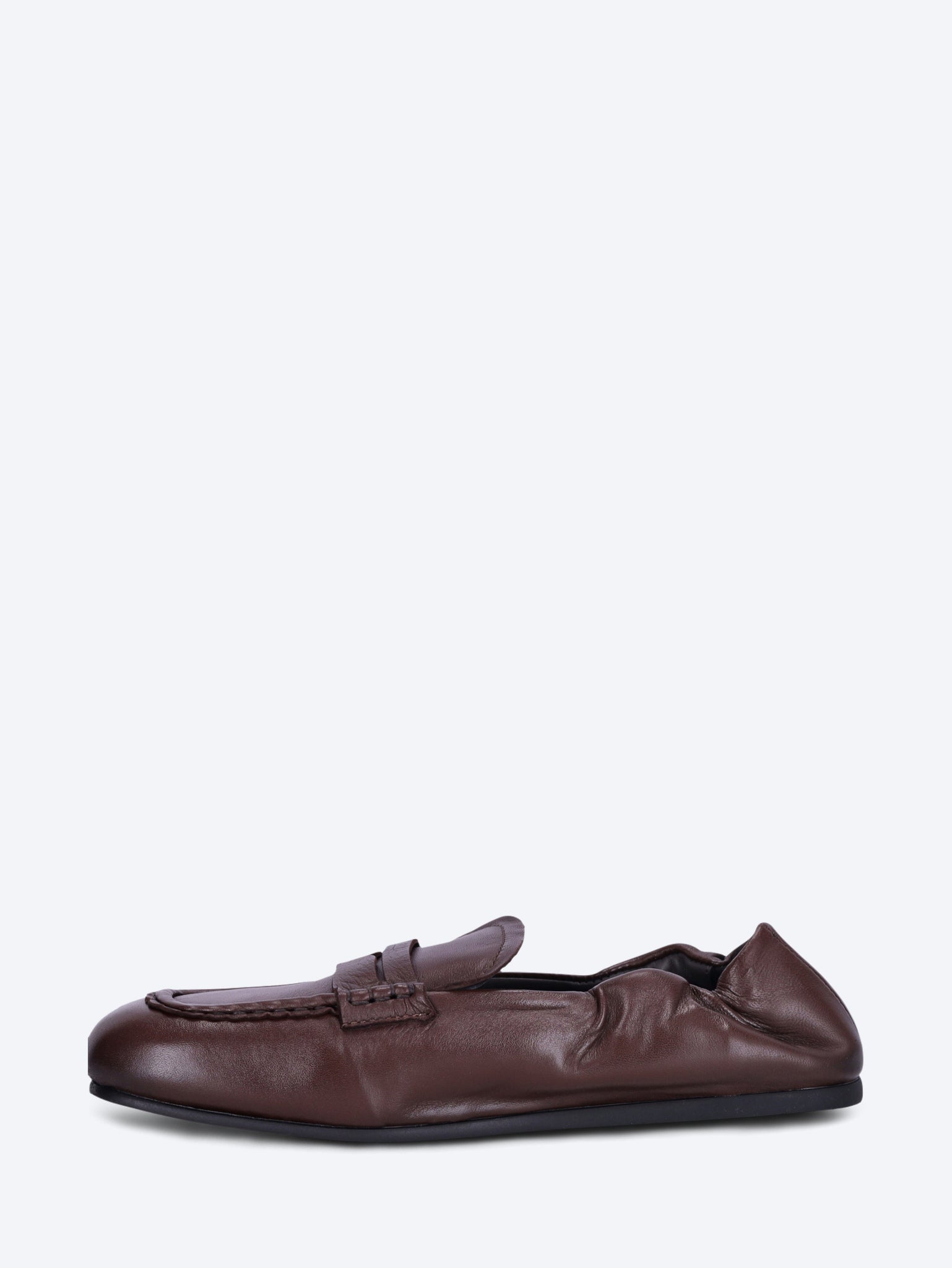 Penny square leather loafers 4