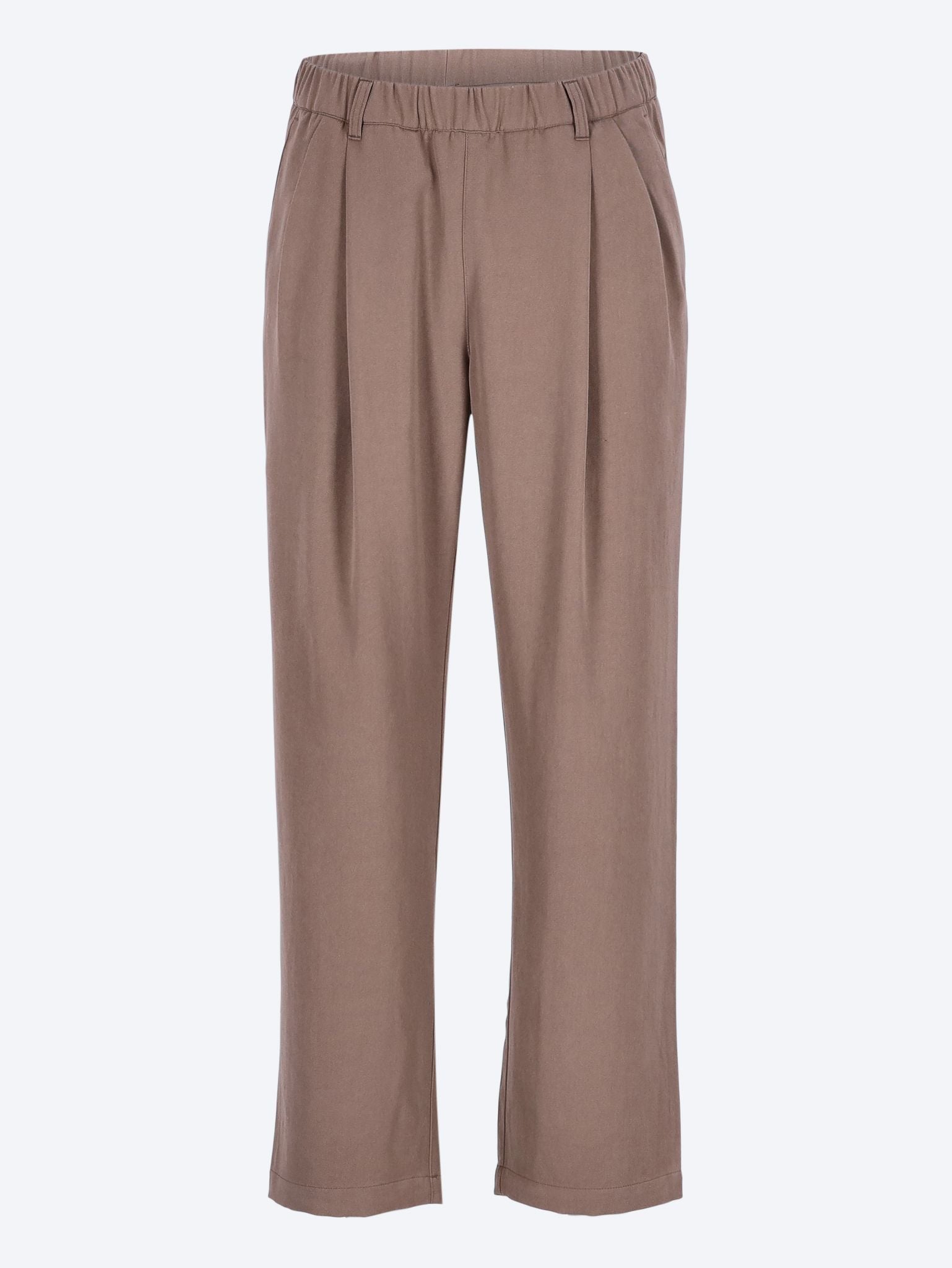 Pleated twill pants 1