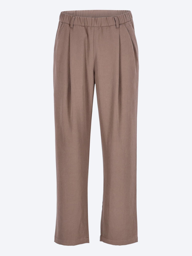 Pleated twill pants 1