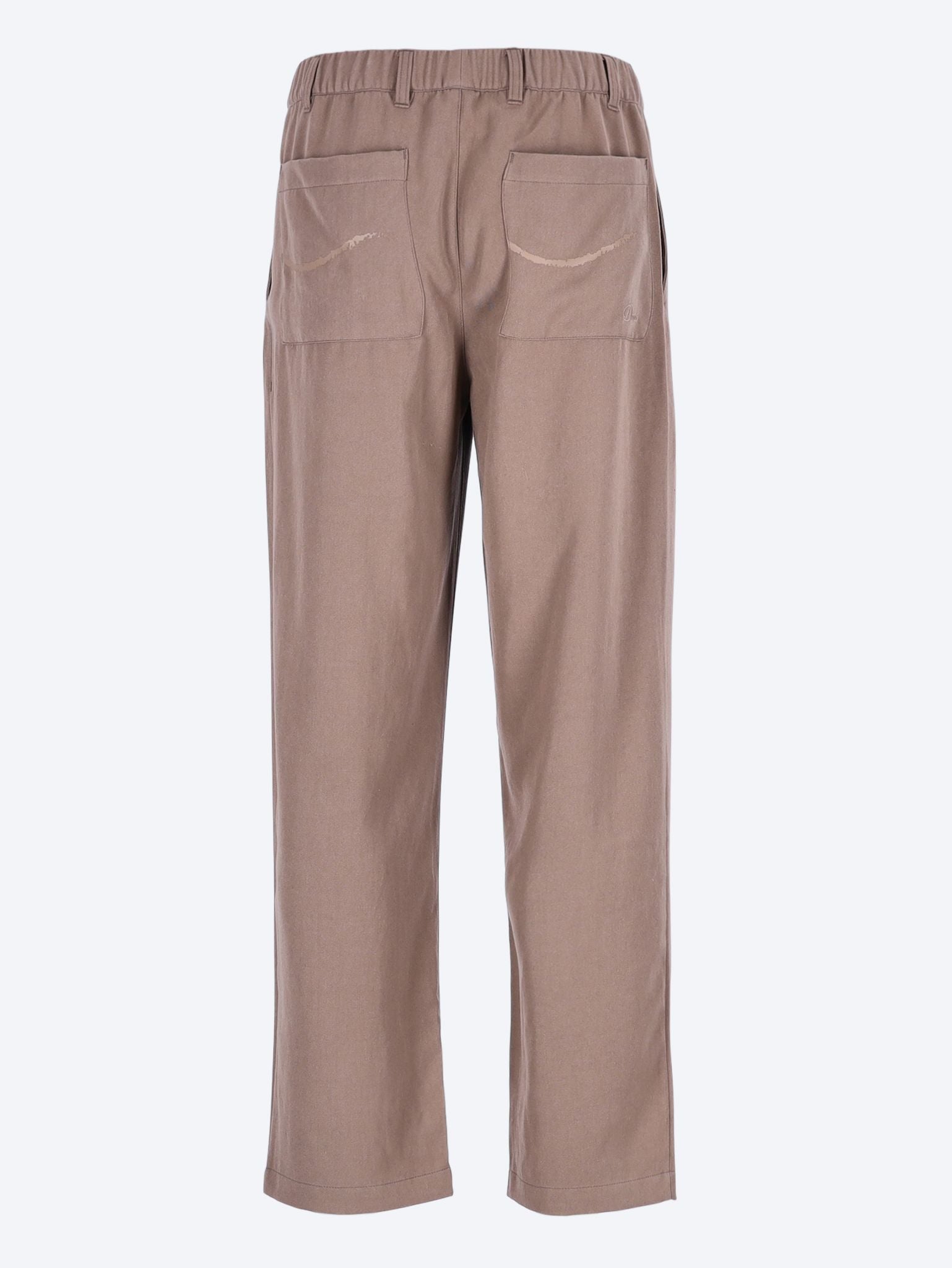 Pleated twill pants 3