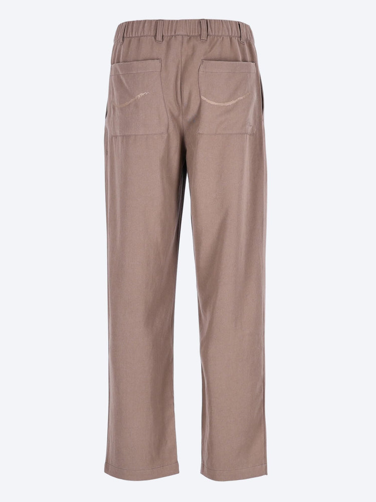 Pleated twill pants 3