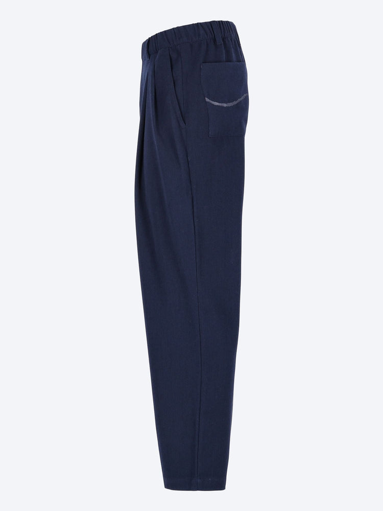 Pleated twill pants 2