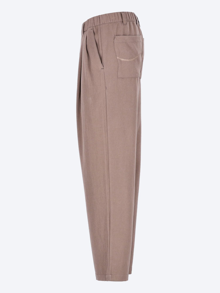 Pleated twill pants 2