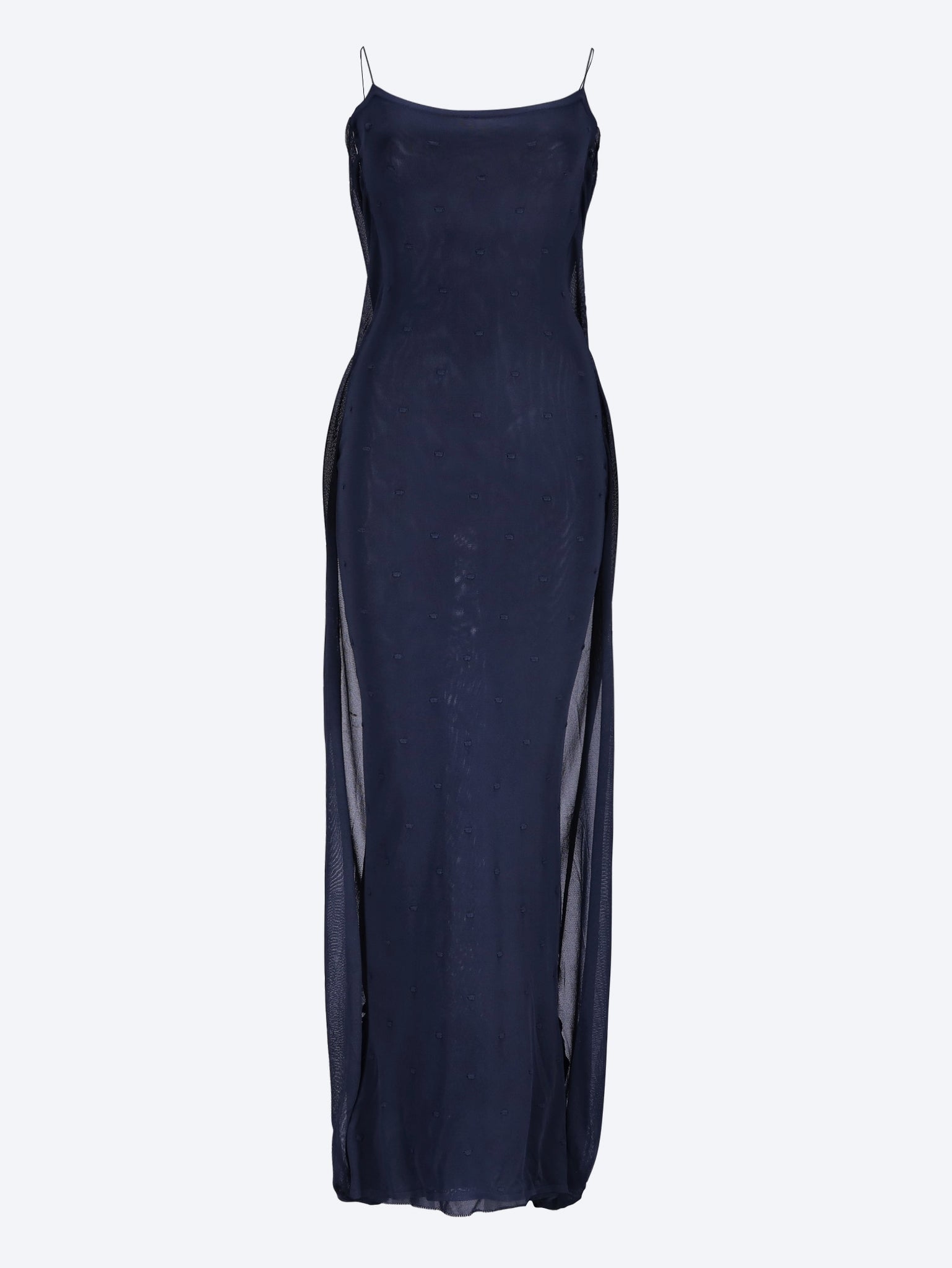 Plumetis knit maxi dress 1