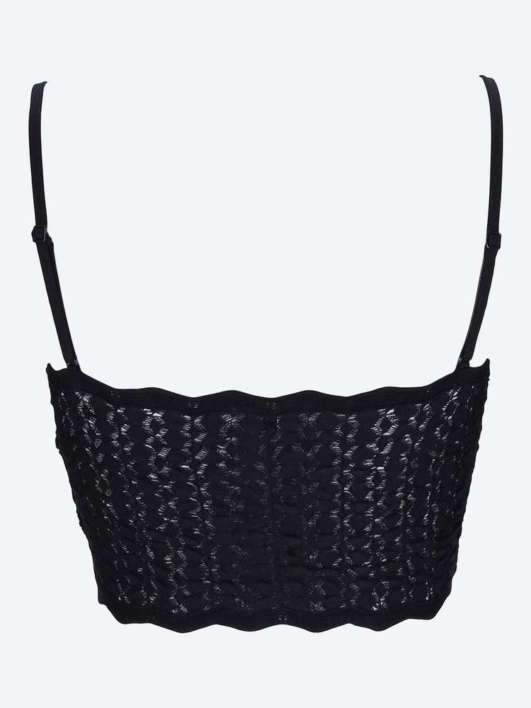 Crop top in pointelle knit 3