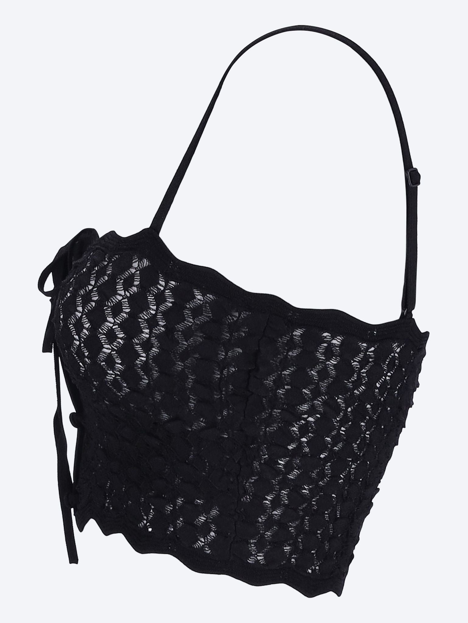 Crop top in pointelle knit 2