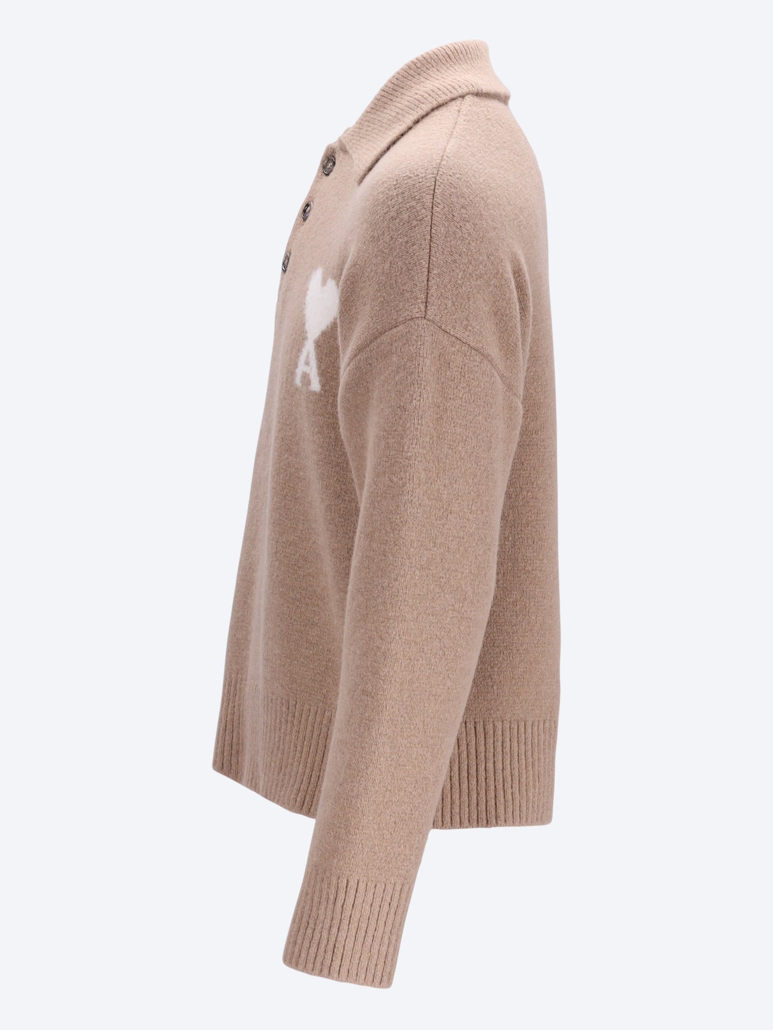 Polo sweater with ami de coeur 2