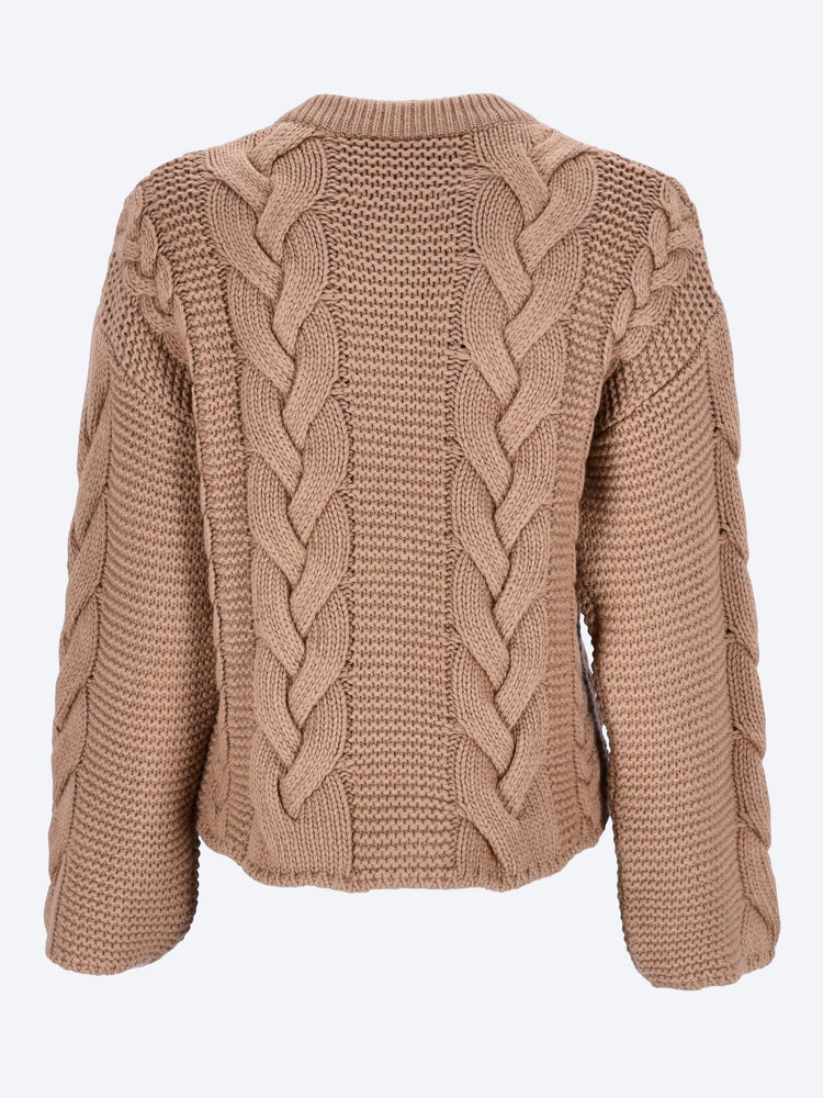 Portrait solid cardigan 3