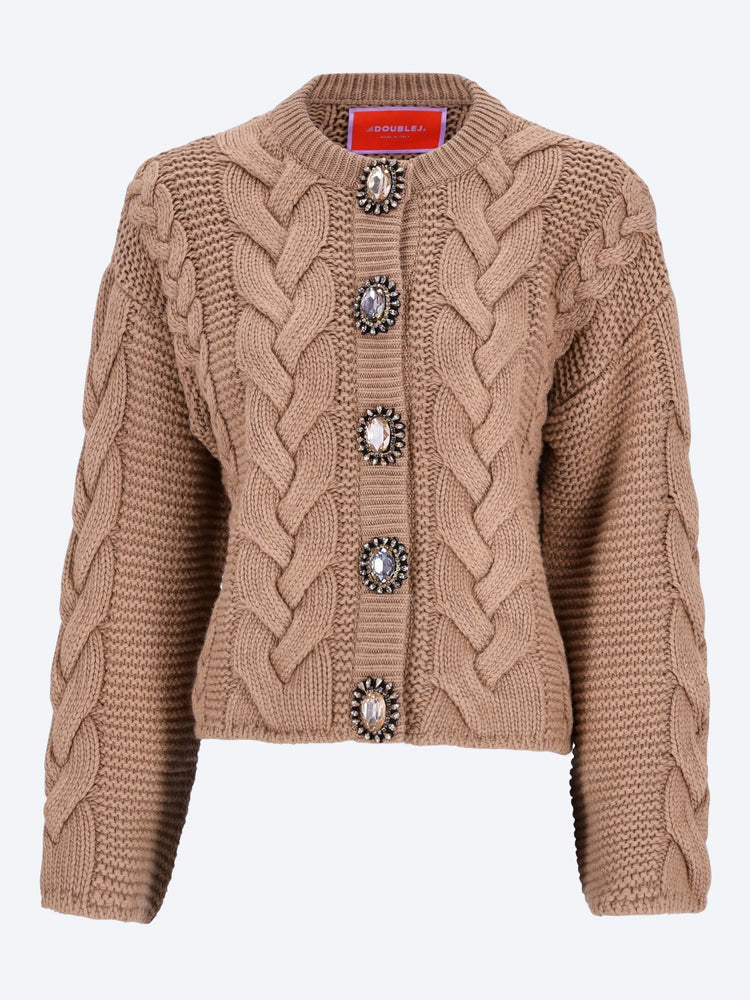 Portrait solid cardigan 1
