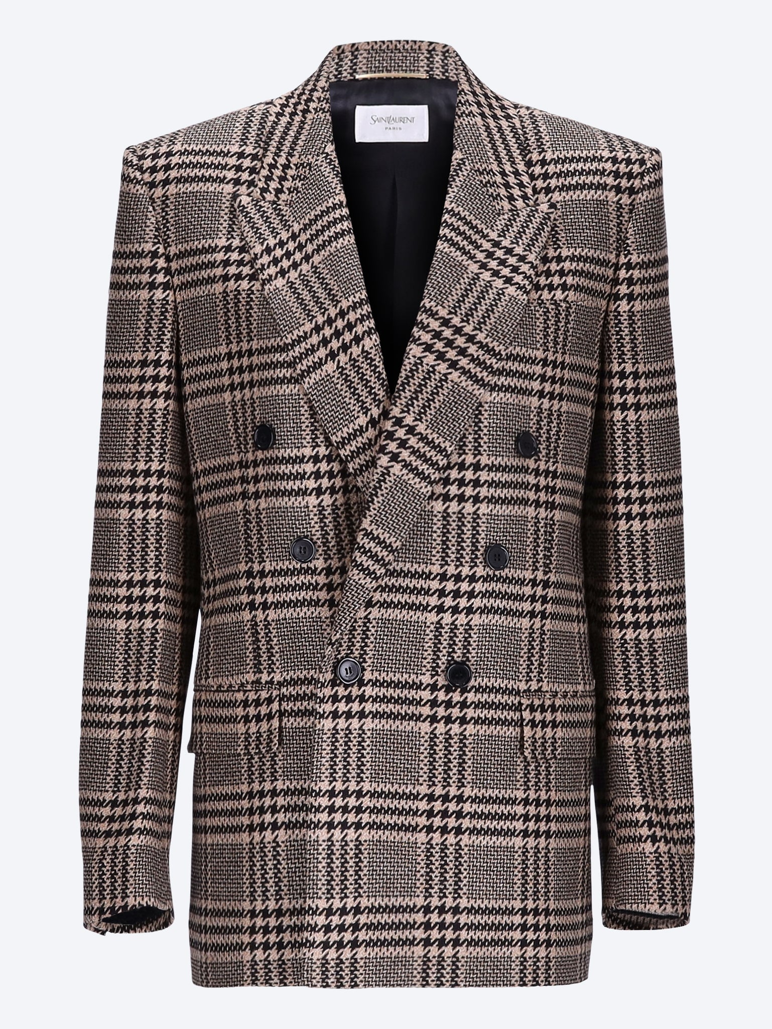Prince of wales silk cashmere jacket 1