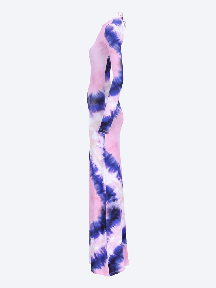 Printed maiorca jersey backless dress 2
