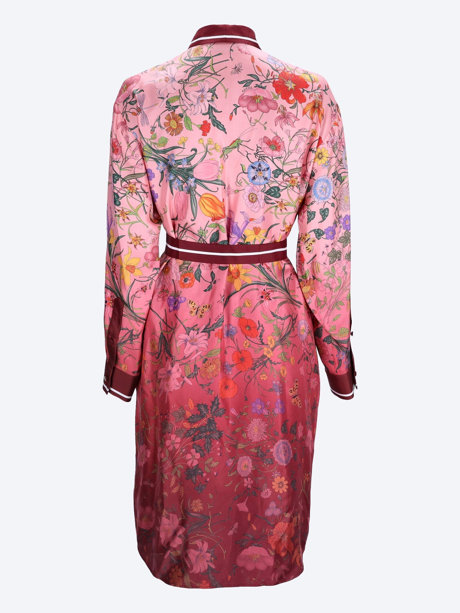 Printed silk twill shirt dress 3