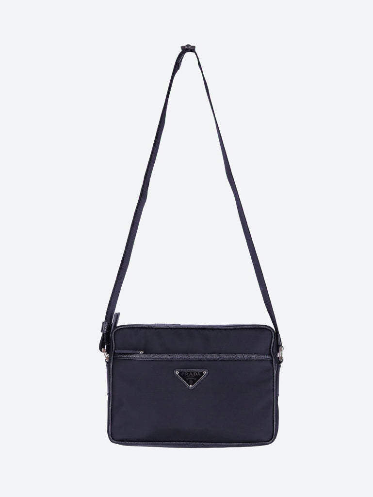 Sac bandoulière en re-nylon et saffiano 1