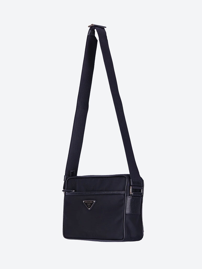 Sac bandoulière en re-nylon et saffiano 2