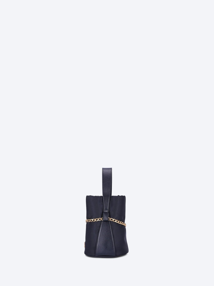 Re-nylon leather mini bucket bag 3