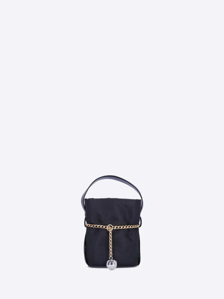 Re-nylon leather mini bucket bag 1