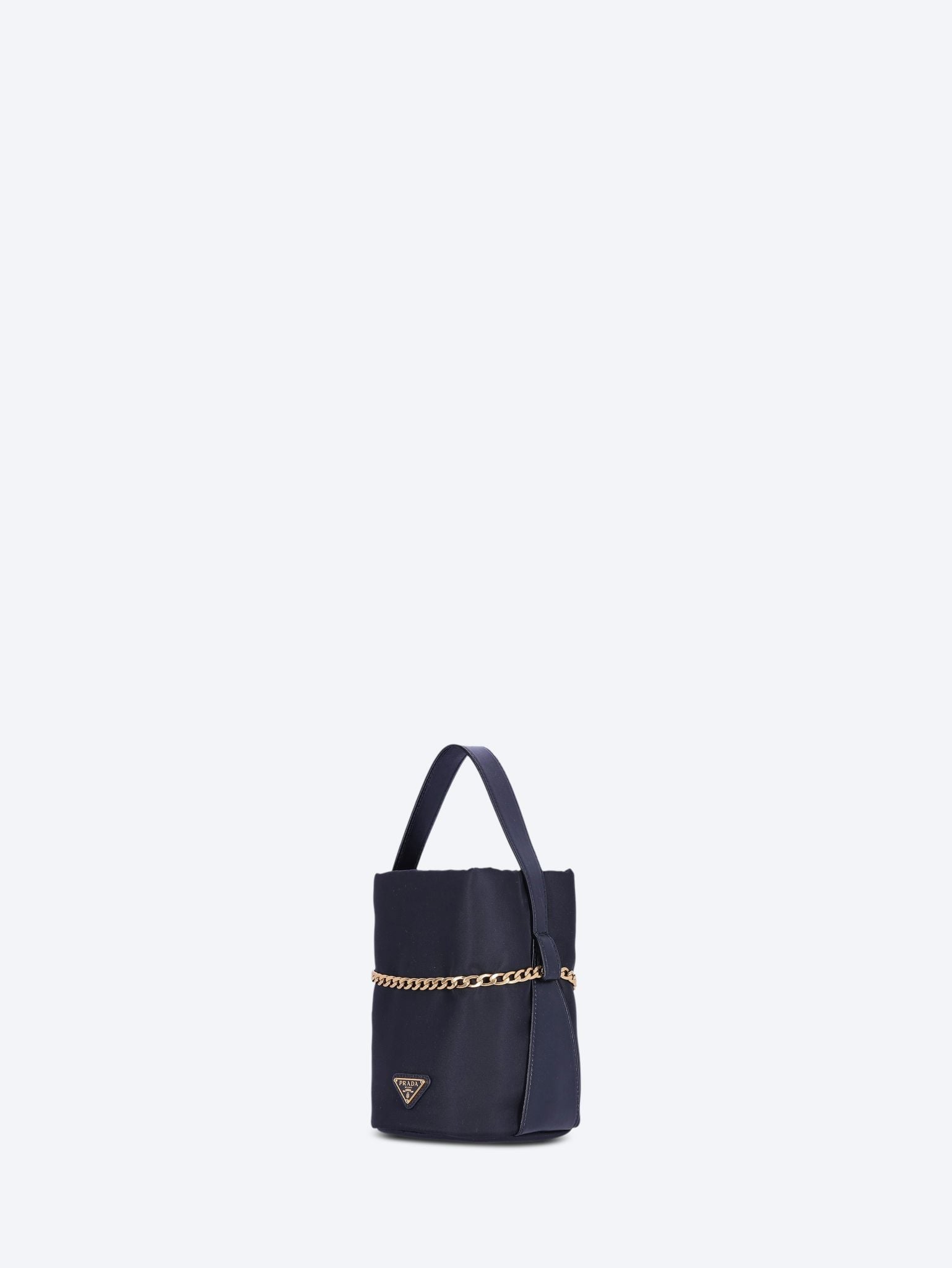 Re-nylon leather mini bucket bag 2
