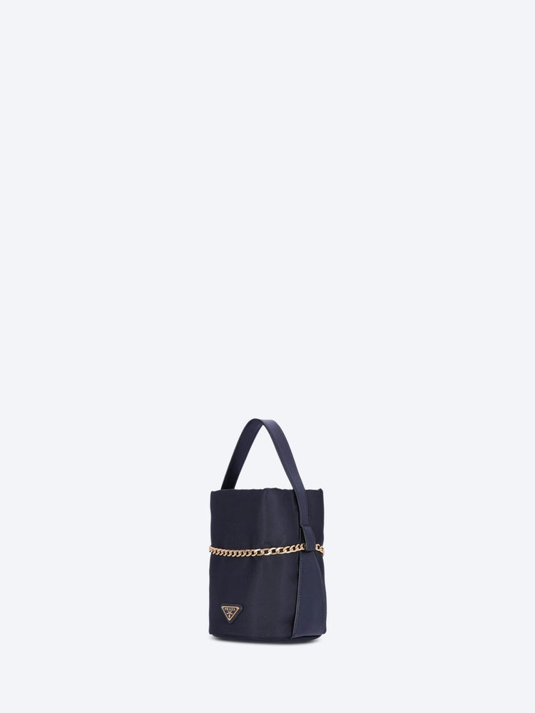 Re-nylon leather mini bucket bag 2