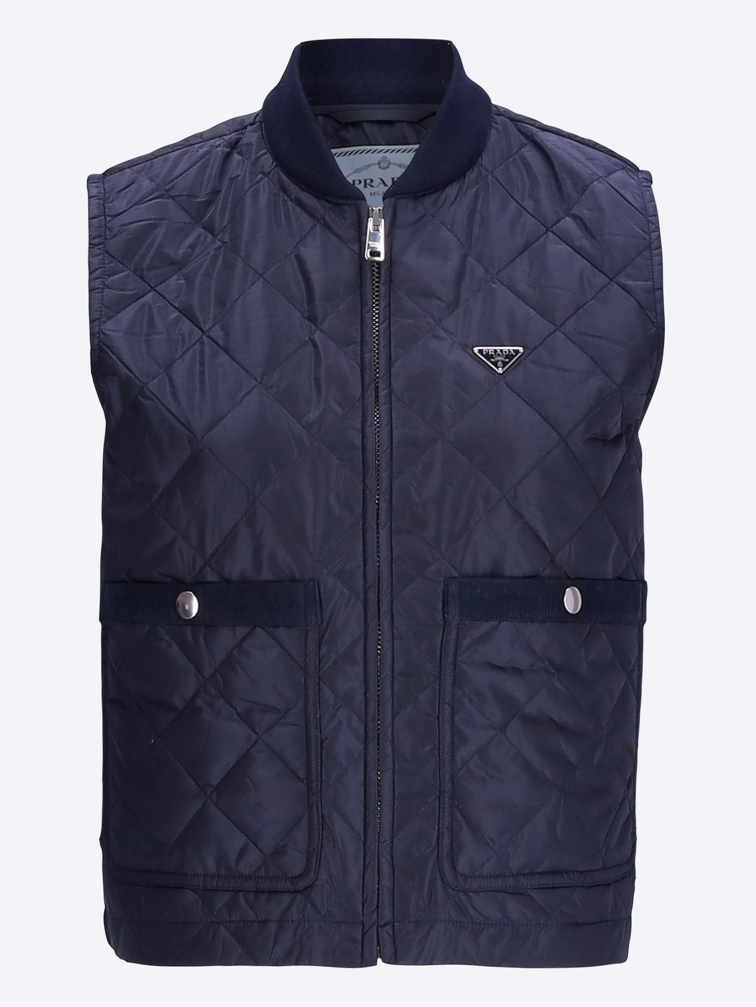 Re-nylon piuma sleeveless jacket 1