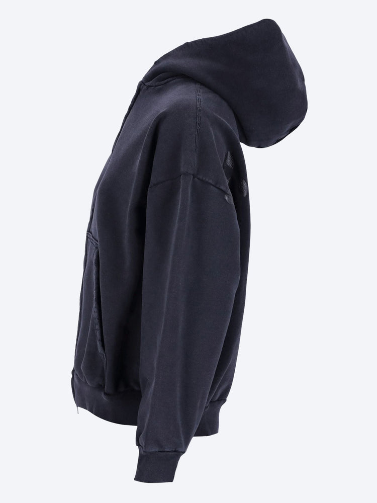 Regular zip up hoodie 2