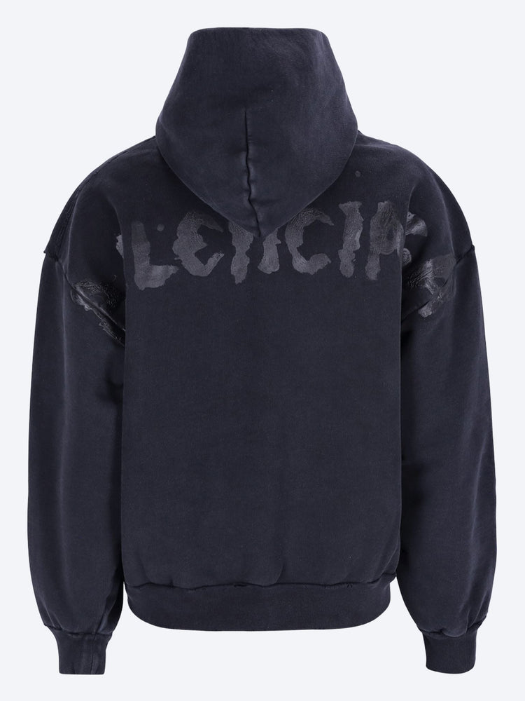 Regular zip up hoodie 3