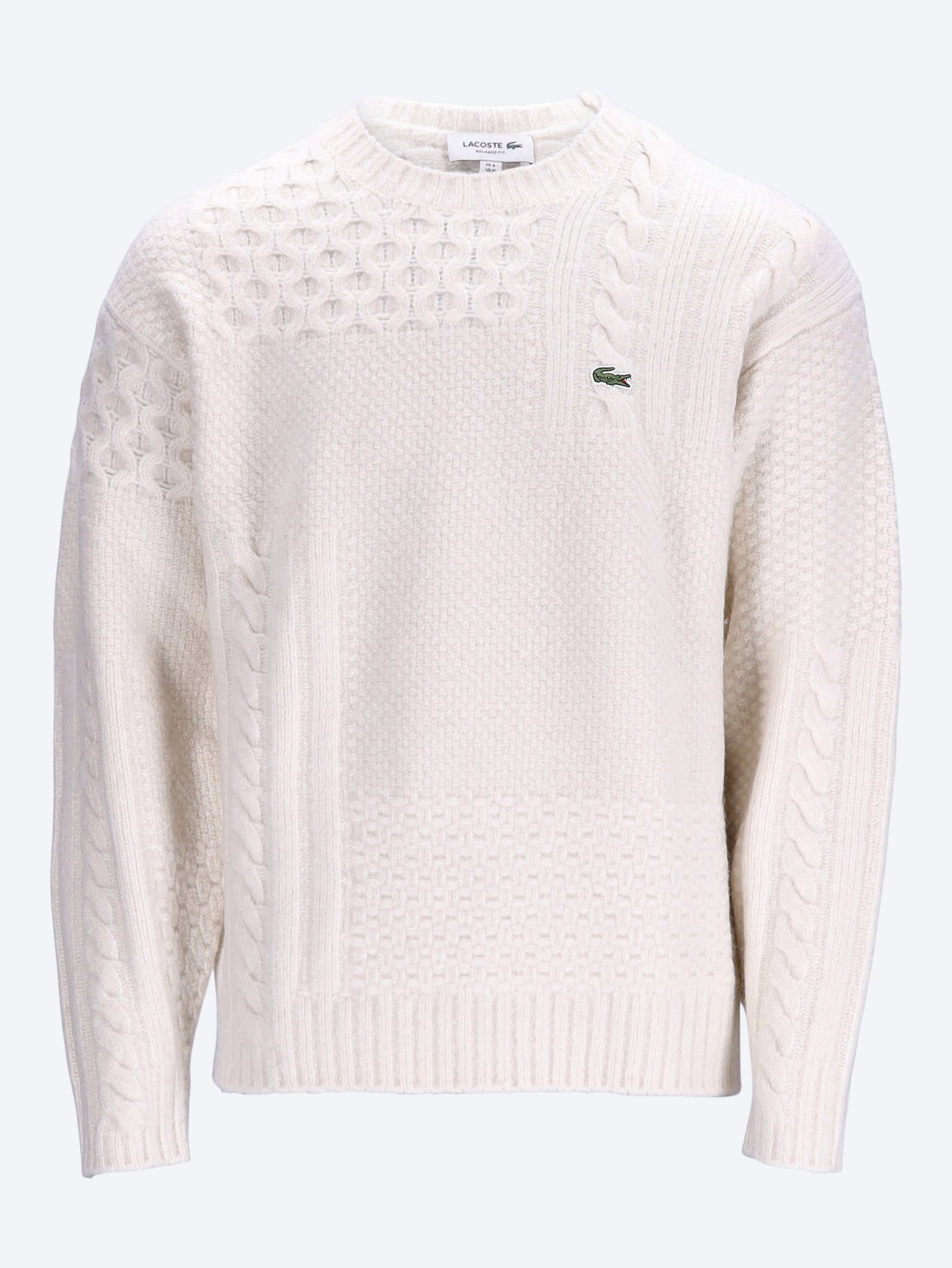 Relaxed fit wool crewneck sweater 1