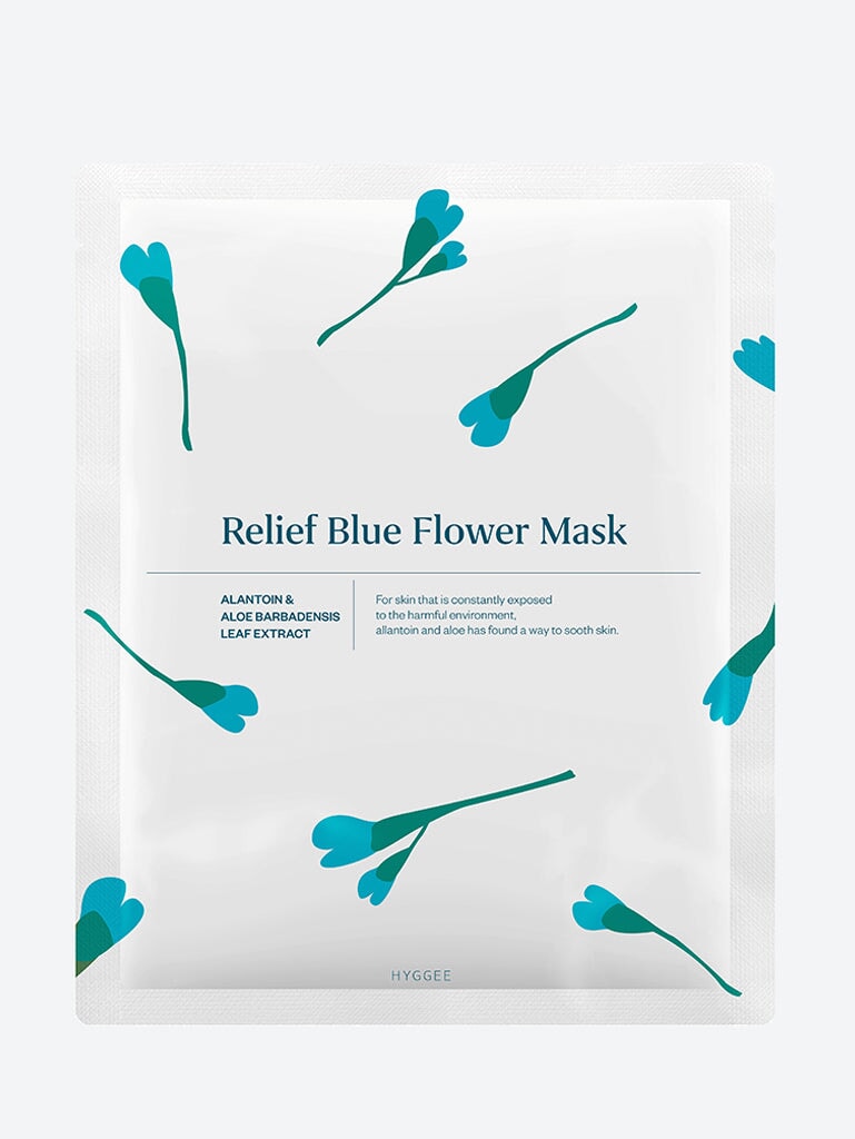 Reliefblaue Blumenmaske 35 ml 1